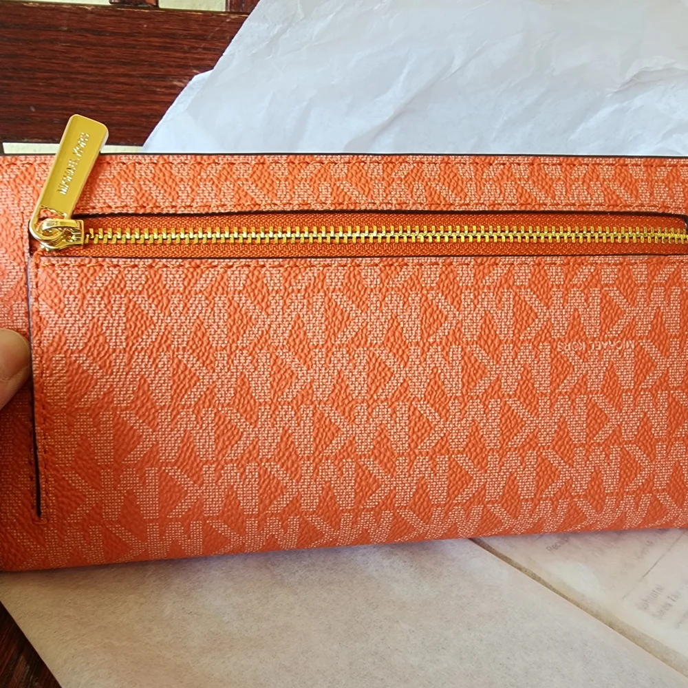 Michael Kors Orange Women's Wallet - Picture 5 of 5
